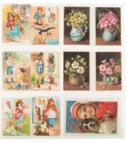 Large album of over 800 Victorian & early 20th-century trade cards