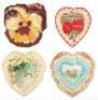 Four fold-out Victorian Valentines