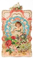 Twelve fold-out Victorian Valentines from the early 20th century