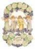 Sixteen hanging forget-me-not Victorian Valentines - 2