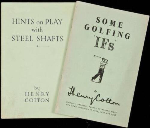 Two booklets by Henry Cotton