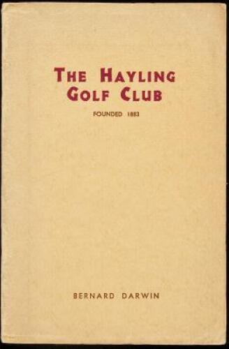 The Hayling Golf Club [Handbook]