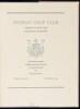 Detroit Golf Club: A Chronicle of Forty Years of Substantial Achievement, 1899-1939