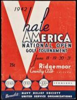 Hale America National Open Golf Tournament, Program of Events, Ridgemoor Country Club, Chicago, June 18-21, 1942