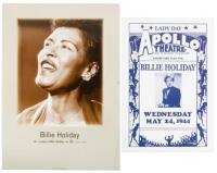 Billie Holiday on Verve + Twelve Billie Holiday 1944 Apollo Theatre poster reproductions
