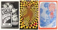 Three music event posters from Bill Graham Presents 1968-1971