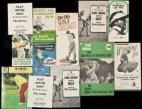 Approximately thirty booklets on golf instruction