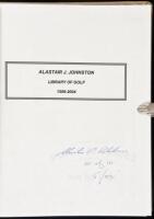 Alastair J. Johnston Library of Golf, 1566-2004