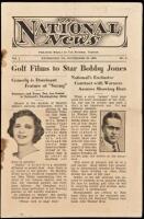"Golf Films to Star Bobby Jones" - article in The National News, Vol. I, No. 8