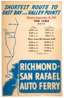 Richmond-San Rafael Auto Ferry: Shortest Route to East Bay and Valley Points