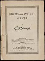 Rights and Wrongs of Golf