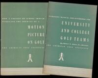 Two rare pamphlets from The American Golf Institute