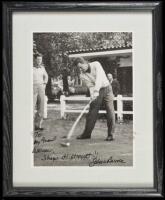 Vintage photograph of Jack Burke, signed