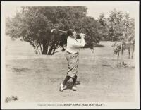 Original studio movie still photograph of Bobby Jones from "How I Play Golf"