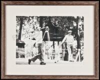 Vintage photograph of Ted Kroll at the 1953 Ryder Cup, signed