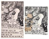 Original collage for punk show at The Farm in San Francisco - featuring The Dicks, D.R.I., the Morlocks, et al.