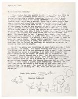 Original signed typescript letter with drawing