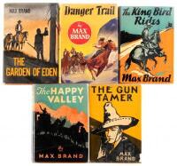 Five by Max Brand in iconic western dust jackets