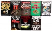 Eight titles by Stephen King