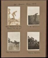 Photograph album containing thirty-two original snapshots of golfers at St. Annes, Kings Norton, and St. Andrews golf courses from 1913-1919