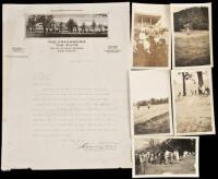 Collection of forty original photographs from the 1922 US Women's Amateur Championship at The Greenbriar Golf Club