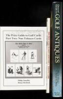 Three reference volumes about golf collectibles