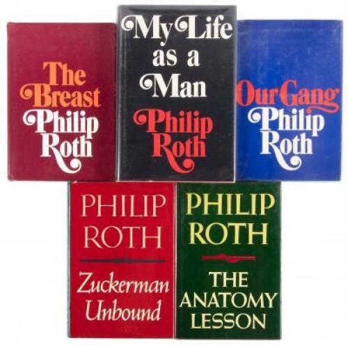 Five signed first editions by Philip Roth