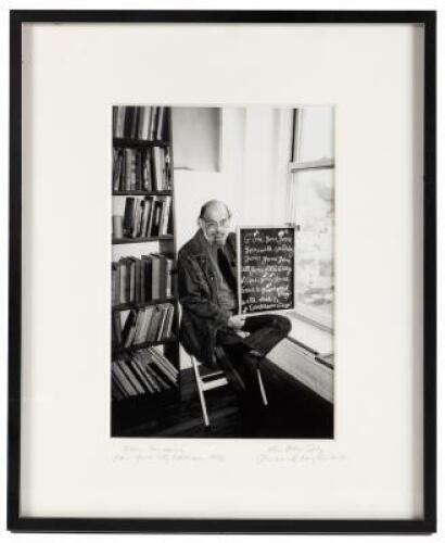 Photograph of Allen Ginsberg in New York, 1996 - signed