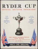 Ryder Cup: Official Souvenir Programme. To be Played Tuesday and Wednesday, June 29-30, 1937. On the Southport and Ainsdale Course, Southport, Lancs. The Sixth International Golf Match...