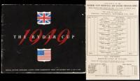[8th] International Ryder Cup tournament, Played at Ganton Course, Scarborough, 1949, official program