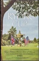 The Ryder Cup International Golf Match, Great Britain v United States of America, Wentworth Golf Club - 2nd-3rd October, 1953. Official Program