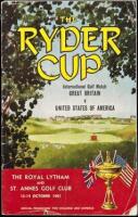 The Ryder Cup International Golf Match Great Britain v United States of America. The Royal Lytham and St. Annes Golf Club, 13-14 October 1961. Official Programme