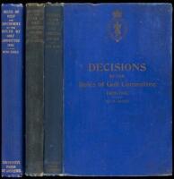 Decisions by the Rules of Golf Committee of the Royal and Ancient Golf Club - three volumes