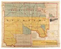 Map of Oklahoma Compiled from the Official Records of the General Land Office and Other Authentic Sources by Hudson-Kimberly Pub. Co. Scale 8½ Miles-1 inch