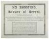 "No Shooting. Beware of Arrest" - 2