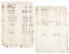 Manuscript accounting for mortgaged slaves giving names of mortgagers, amounts, etc. - 3