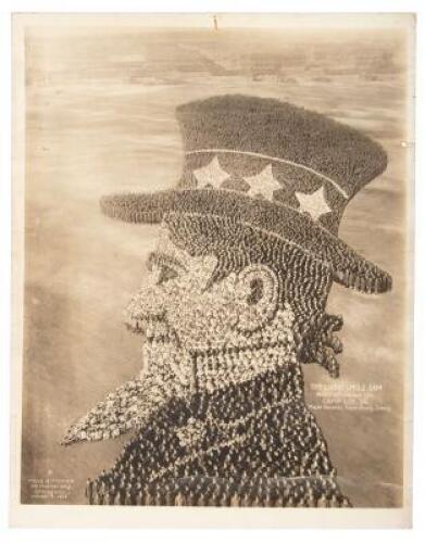 The Living Uncle Sam: 19,000 Officers and Men. Camp Lee, VA