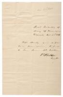 Note signed by William Walker offering safe passage in Nicaragua to a captain and his wife