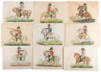Twelve hand-colored engravings from The History of the Wars Occasioned by the French Revolution