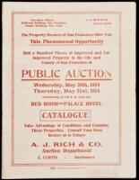 The property owners of San Francisco offer you this phenomenal opportunity: half a hundred pieces of improved and unimproved property in the City and County of San Francisco at public auction Wednesday, May 20th, 1914, Thursday, May 21st, 1914 commencing 