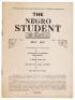 The Negro Student, Volume 1, No. 1, May 1937