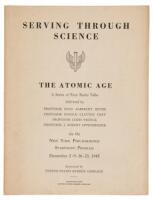 Serving Through Science / The Atomic Age, A Series of Four Radio Talks … on the New York Philharmonic Symphony Program, December 2-23, 1945