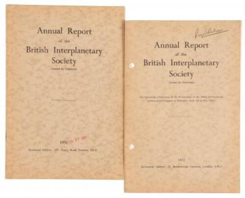 Two Annual Reports from the British Interplanetary Society