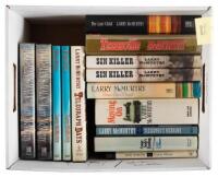 Box of seventeen trade editions by Larry McMurtry