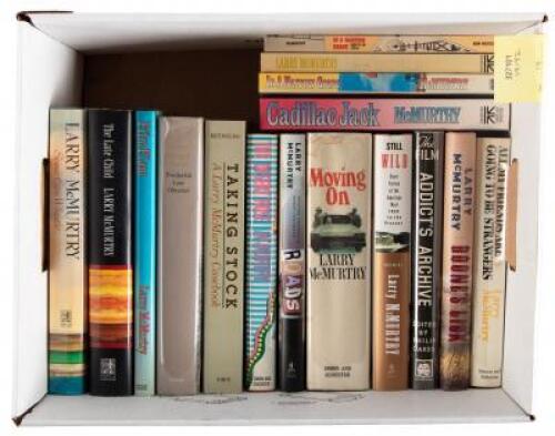 Box of nineteen trade editions by or about Larry McMurtry