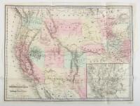 Map of the Territories & Pacific States to accompany "Across the Continent" by Samuel Bowles
