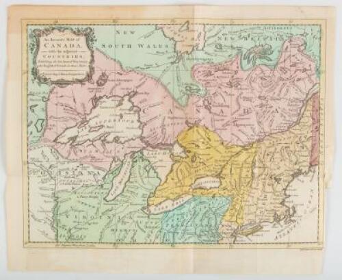 An Accurate Map of Canada, with the Adjacent Countries Exhibiting the late Seat of War between the English & French in those Parts