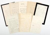 Eight Signed Autograph Letters Written to Astronomer Ernest Amedee Mouchez, Director of the Paris Observatory