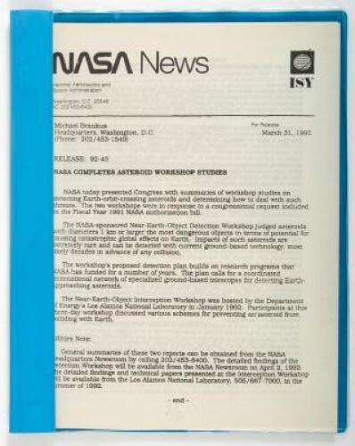 Spaceguard Survey, Report of the NASA International Near-Earth-Object Detection Workshop (January 25-March 31, 1992)