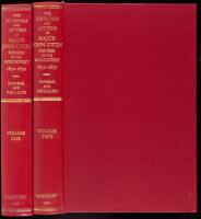 The Journals and Letters of Major John Owen, Pioneer of the Northwest, 1850-1871, Embracing His Purchase of St. Mary's Mission; the Building of Fort Owen; His Travels; His Relation with the Indians; His Work for the Government; and His Activities as a Wes